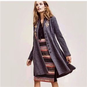 Anthropologie Rosie Neira Cynthia Sweater Coat Dress XS